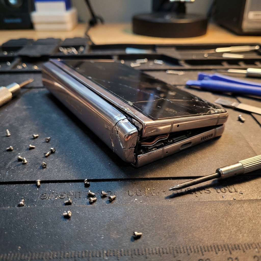 Galaxy Z Fold Hinge - Before